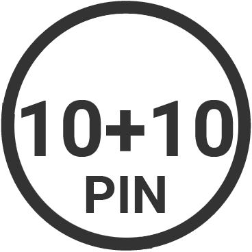 10+10 pin target connector