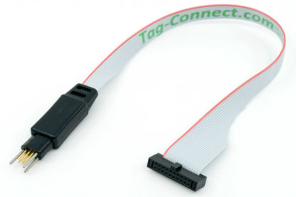 ARM Cortex TC2030-CTX-20-NL cable with 20 pin 0.05" IDC and 6 pin plug-of-nails small footprint no-legs connector