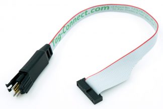 ARM Cortex TC2030-CTX-20 cable with 20 pin 0.05" IDC and 6 pin plug-of-nails small footprint connector