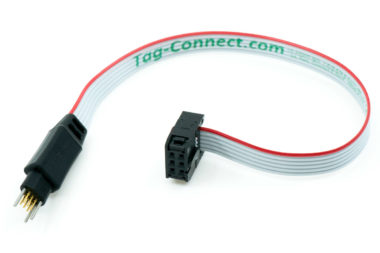 TC2030-IDC-NL 6-pin plug-of-nails to IDC debug/programming cable with small PCB footprint