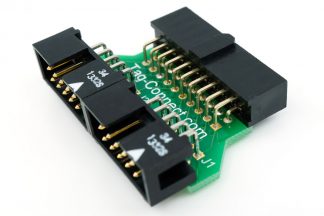 TC2050-2X10 adapter connecting 20 pin JTAG connector to 2 x TC2050-IDC cables