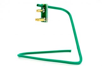 Green clip hanger for TC2030-CLIP & TC2050-CLIP plug-of-nails test/programming connectors