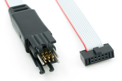 ARM Cortex programming cable with TC2030 plug-of-nails legged connector - connector details