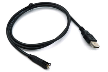 TC2030-USB cable brings USB signals to PCB via 6-pin legged Plug-of-Nails cable