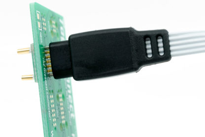 TC2050-CLIP in use on PCB