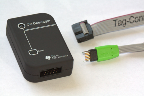TI CC Debugger with TC2050-IDC 10 pin cable