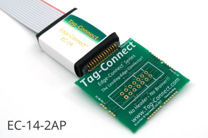 EC-14-2AP Edge-Connect using near zero PCB board space - with demo board and label