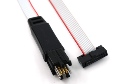 TC2030 6-pin Plug-of-Nails™ to 14-pin 0.05" IDC for STM32 - connector view