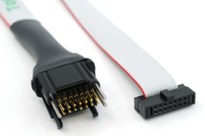 TC2070-IDC-050 14 pin programming cable with legs - connectors view