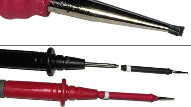 Non-slip probe tips