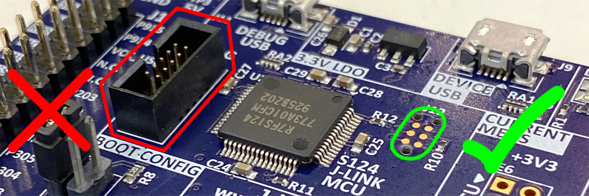 TC2030 footprint comparison with box header