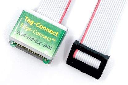 EC13-2AP-IDC-2MM Legacy Edge-connect test, program, debug cable with 14-pin legacy Edge-Connect and 14-pin 2mm IDC.