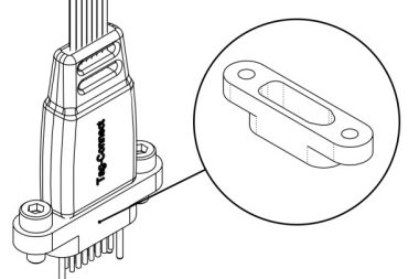 Fixture mounting bracket for Tag-Connect no-legs plug-of-nails cables