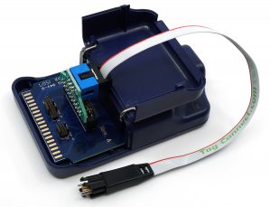 PEmicro multilink ACP debug probe with ARM20-CTX adapter and TC2030-IDC programming cable