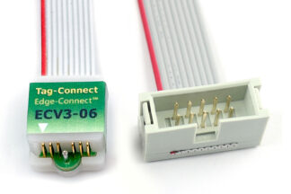 ECV3-06-ALT-M 6-pin castellated board edge connector to 10-pin male IDC to extend ByteBlaster debugger cable