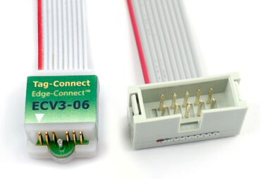 ECV3-06-ALT-M 6-pin castellated board edge connector to 10-pin male IDC to extend ByteBlaster debugger cable