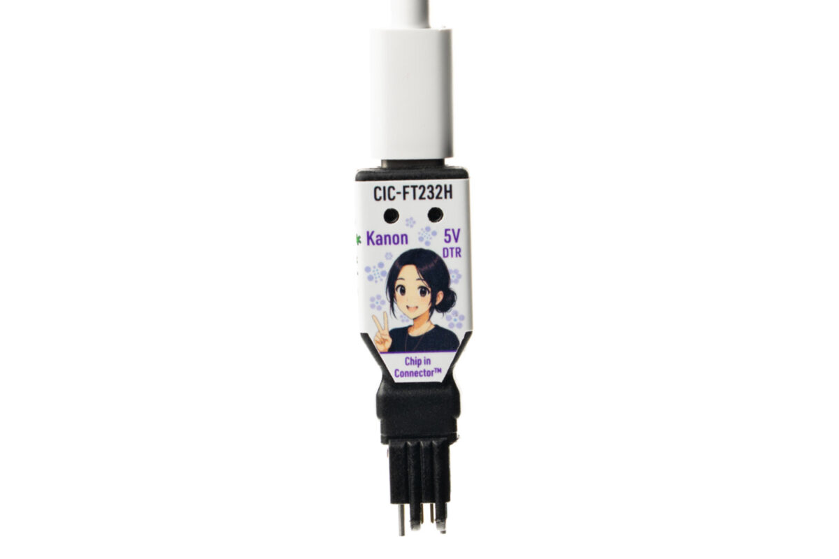 TC2030-CIC-FT232H-5V-DTR Chip-in-Connect™ FTDI USB to Serial interface with 5V VCC fand or Tag-connect TC2030 'legged' footprint