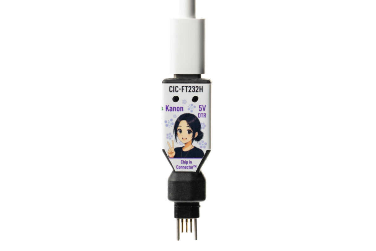TC2030-NL-CIC-FT232H-5V-DTR Chip-in-Connect™ FTDI USB to Serial interface with 5V VCC and DTR for Tag-connect TC2030 no-legs footprint